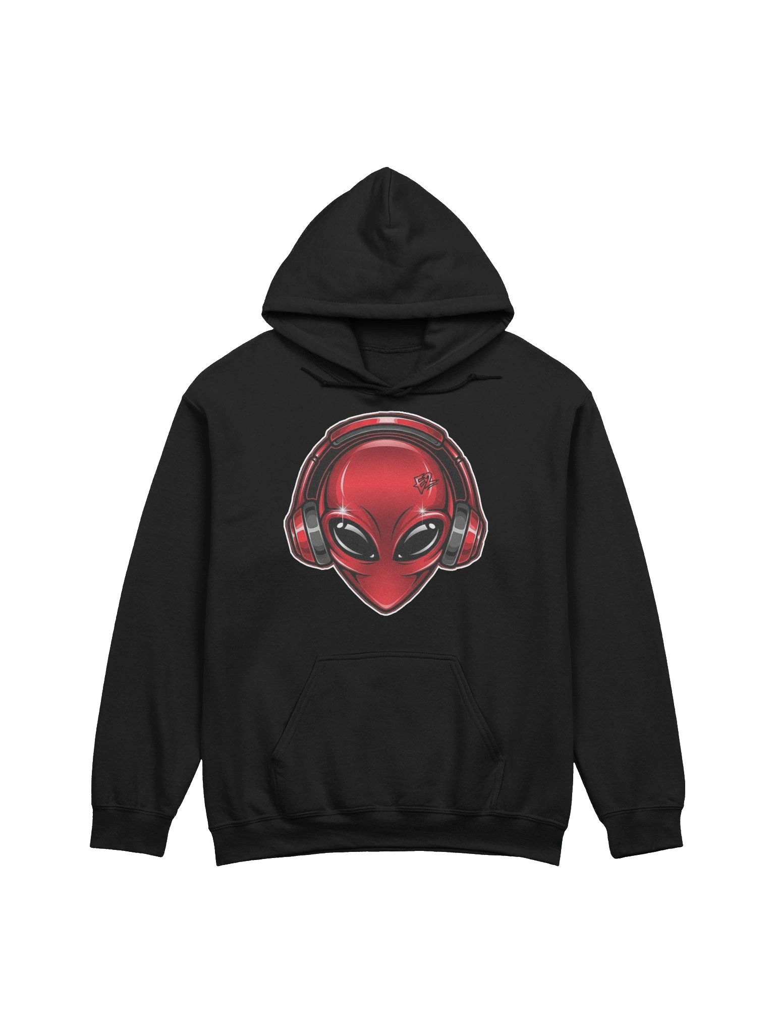 Red Metalic e² Alien Logo Hoodie product image (1)