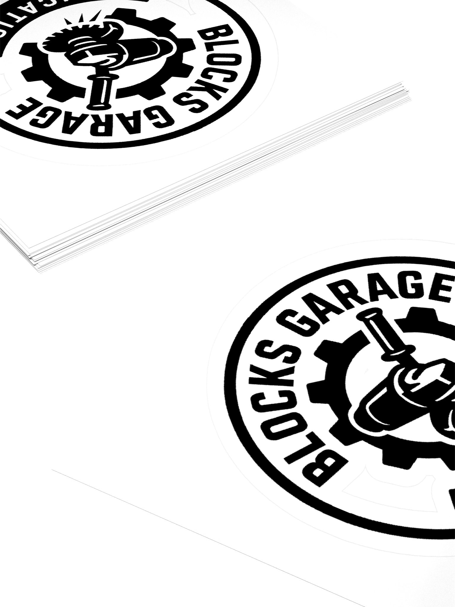 Blocks Garage Fabrication Sticker product image (4)