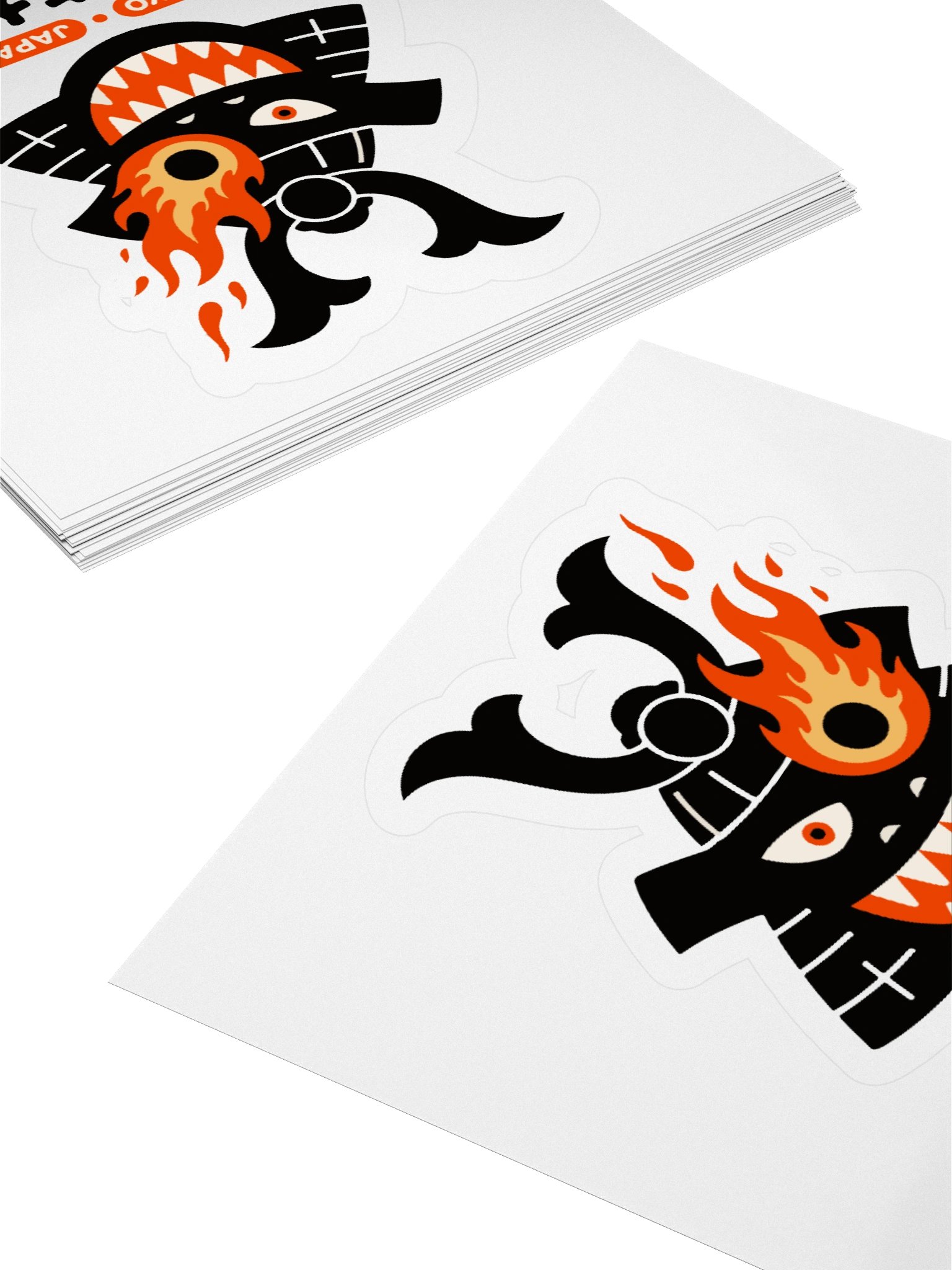 Fiery Tokyo Monster Kiss Cut Stickers product image (4)
