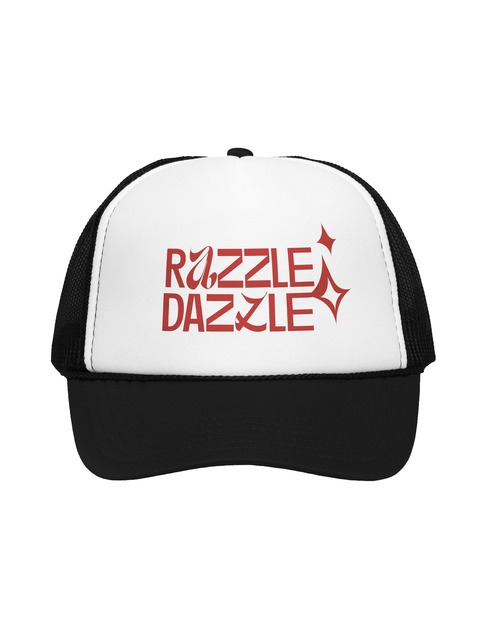Razzle Dazzle Two Tone Trucker Hat (Red) product image (1)