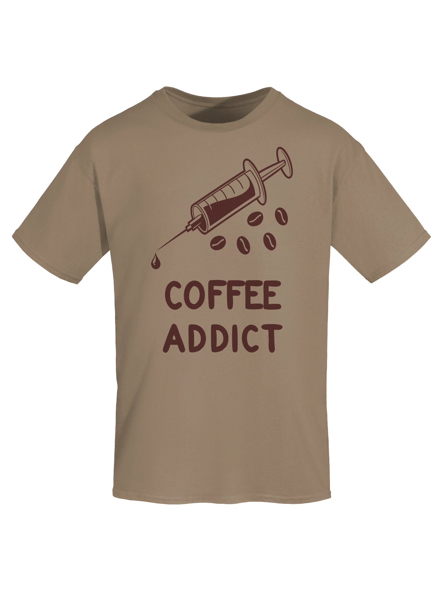 “Coffee Addict" Syringe Graphic T-shirt product image (7)