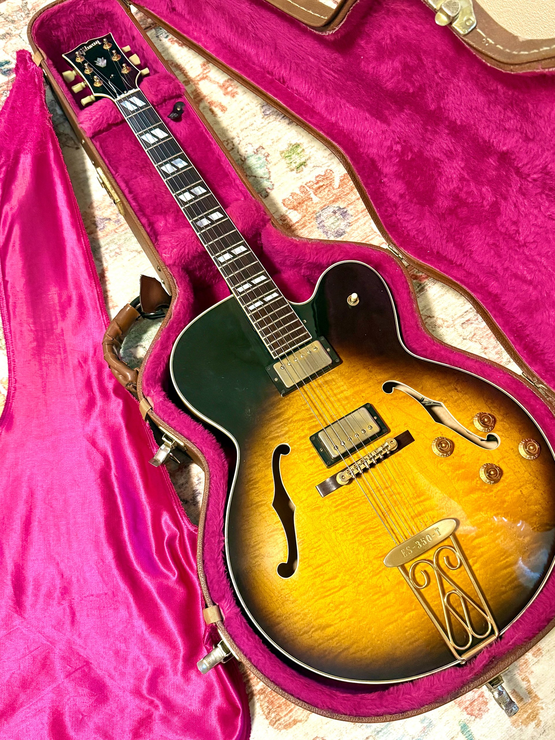 1992 Gibson ES-350T "FIGURED TOBACCO BURST" Full Hollowbody + OHSC product image (8)