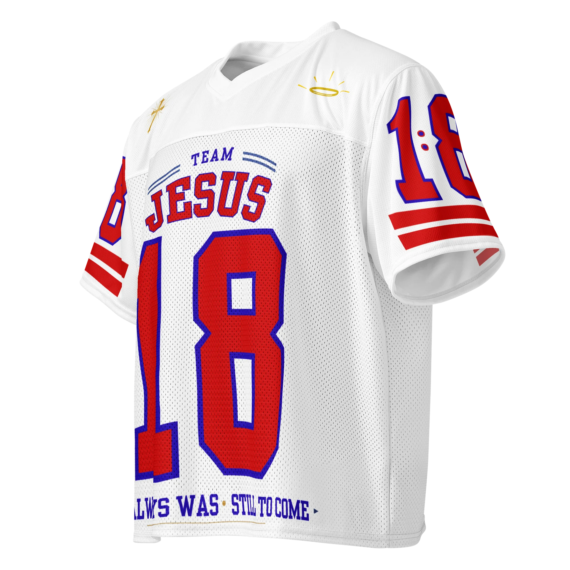 JESUS 18 Red Graphic Jersey product image (3)