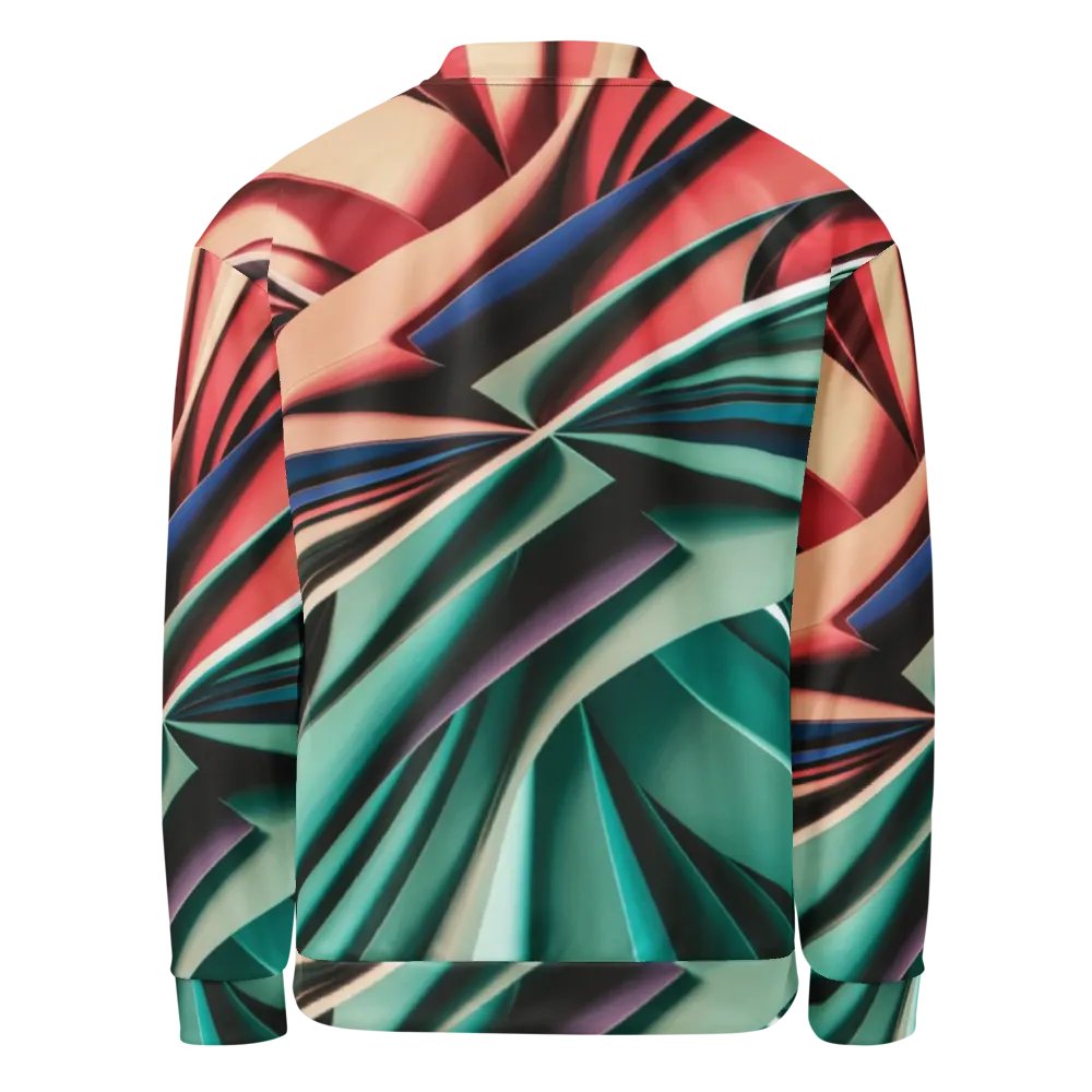 Exclusive Abstract Art Unisex Bomber Jacket - TDS Music Original Design product image (4)