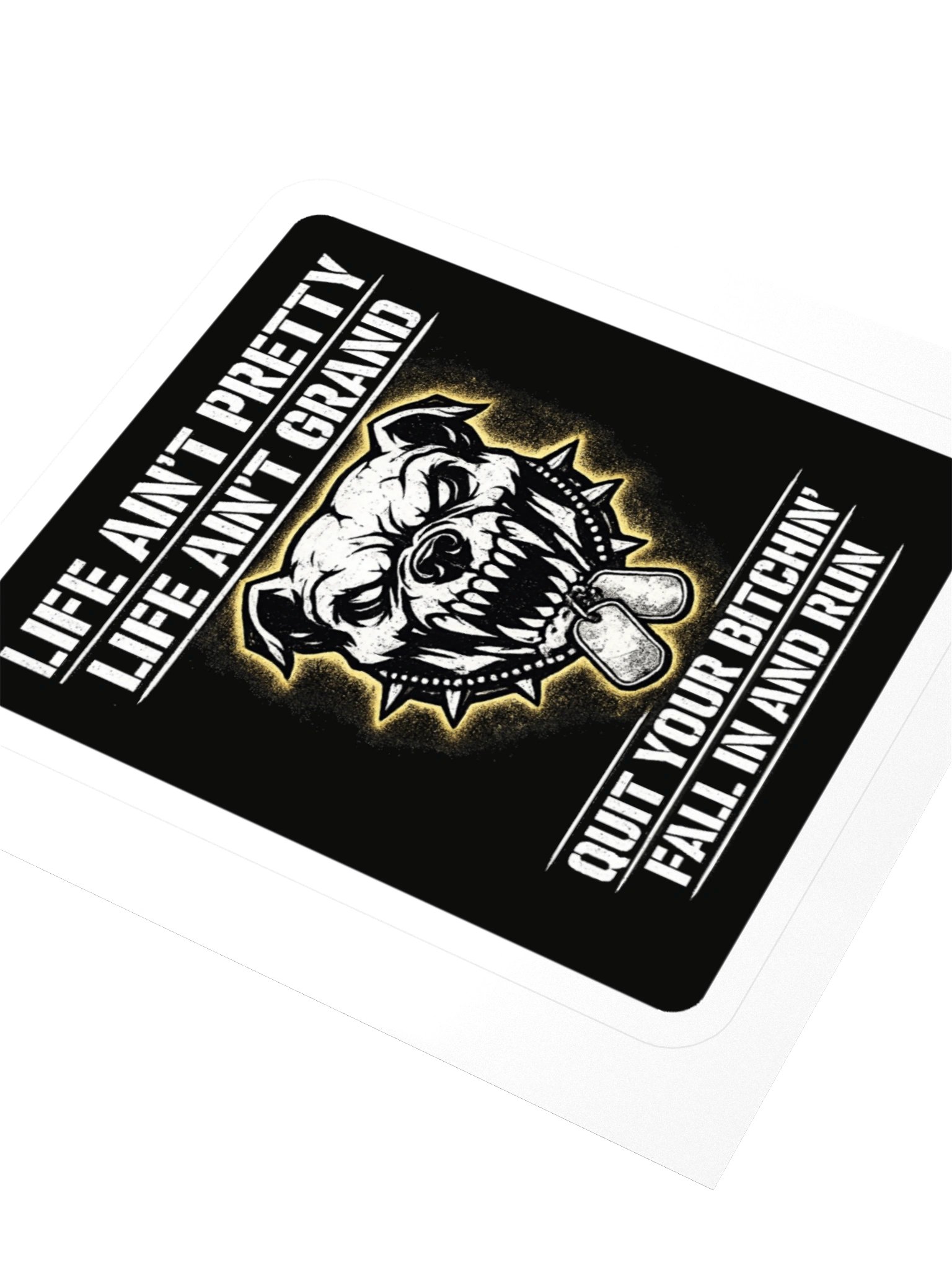 Devil Dogs on the Hunt "Life Ain't Pretty" Sticker product image (12)