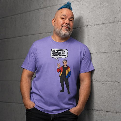 New at Tribble Stitch: Trekkie/Trekker Tee. Bold, comfortable, and ready to beam into your wardrobe.

Shop this design in the...