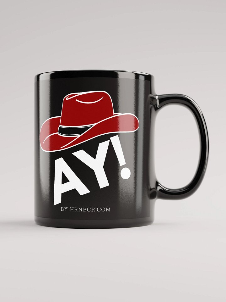 HRNBCK MUG – AY! Black Edition One product image (1)