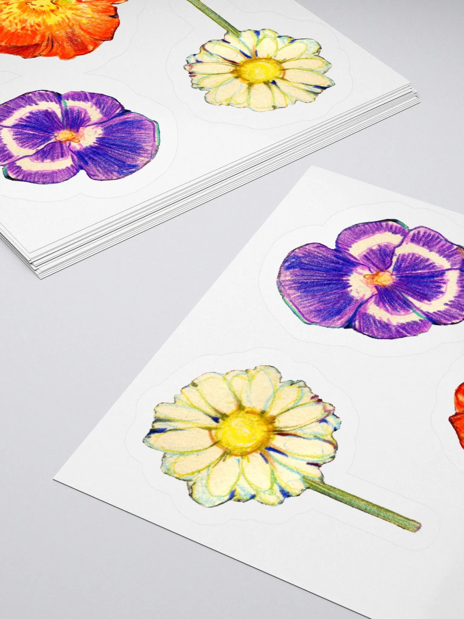 Cottage flowers stickers product image (4)