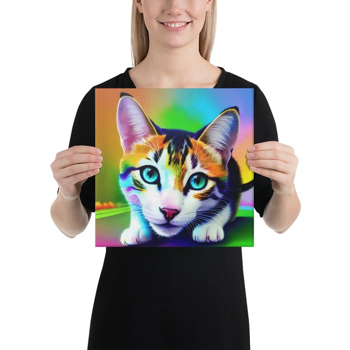 Cute Cat Digital Painting - v14 product image (2)