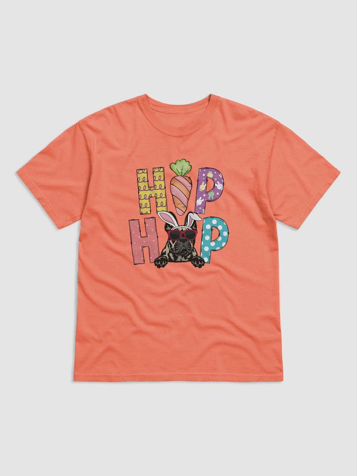 Hip Hop Easter French Bulldog T-Shirt | Cute Easter Day Frenchie Wearing Bunny Ears and Sunglasses T-Shirt product image (24)