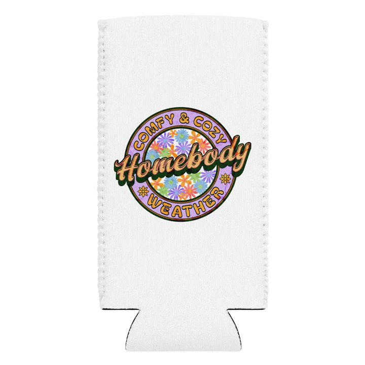 Homebody Comfy And Cozy Weather Retro Floral Can Cooler product image (2)