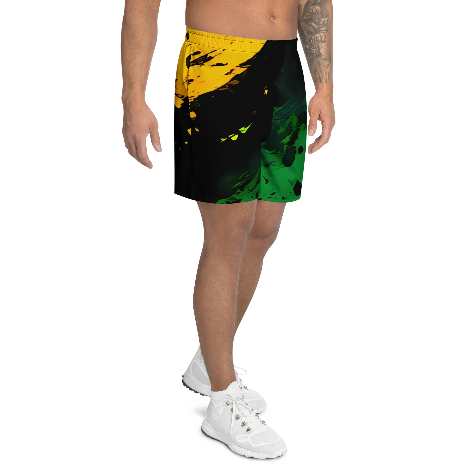 Vintage Jamaica Sport Print - Caribbean Apples | Athletic Long Shorts product image (4)