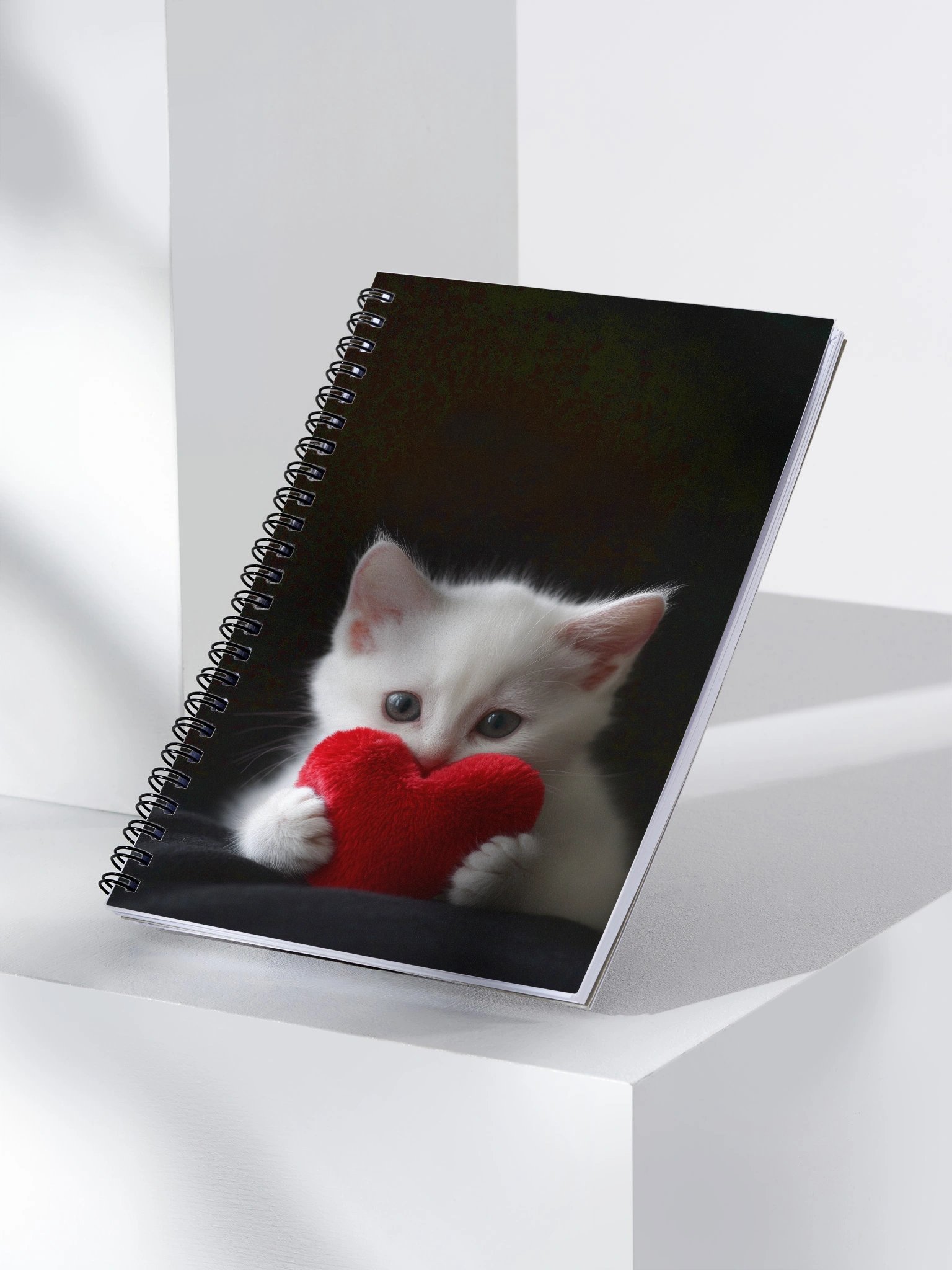 Heartfelt Kitten Spiral Notebook product image (3)