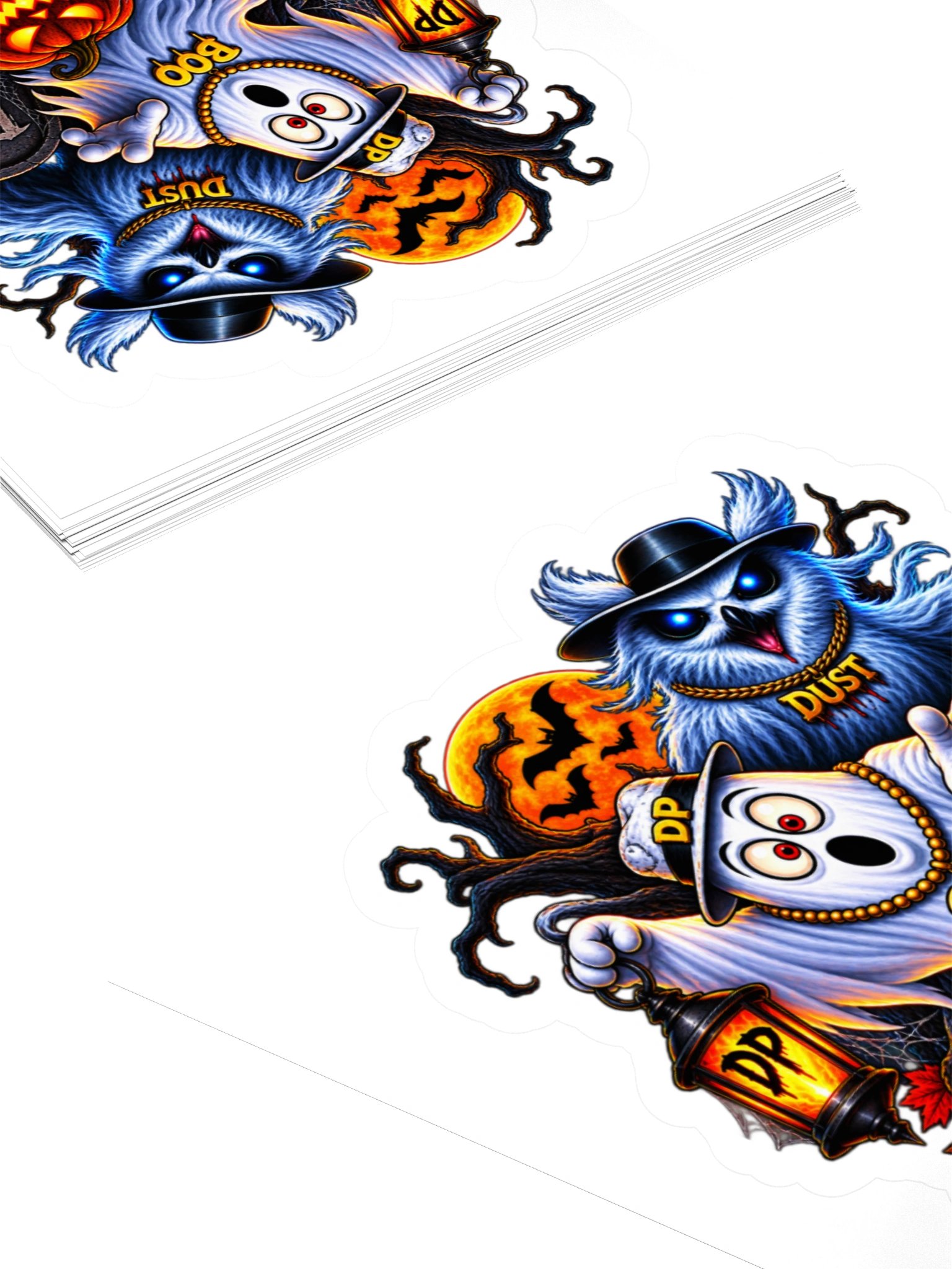 Boo Phant Owl Spooky 3" x 3" sticker product image (4)
