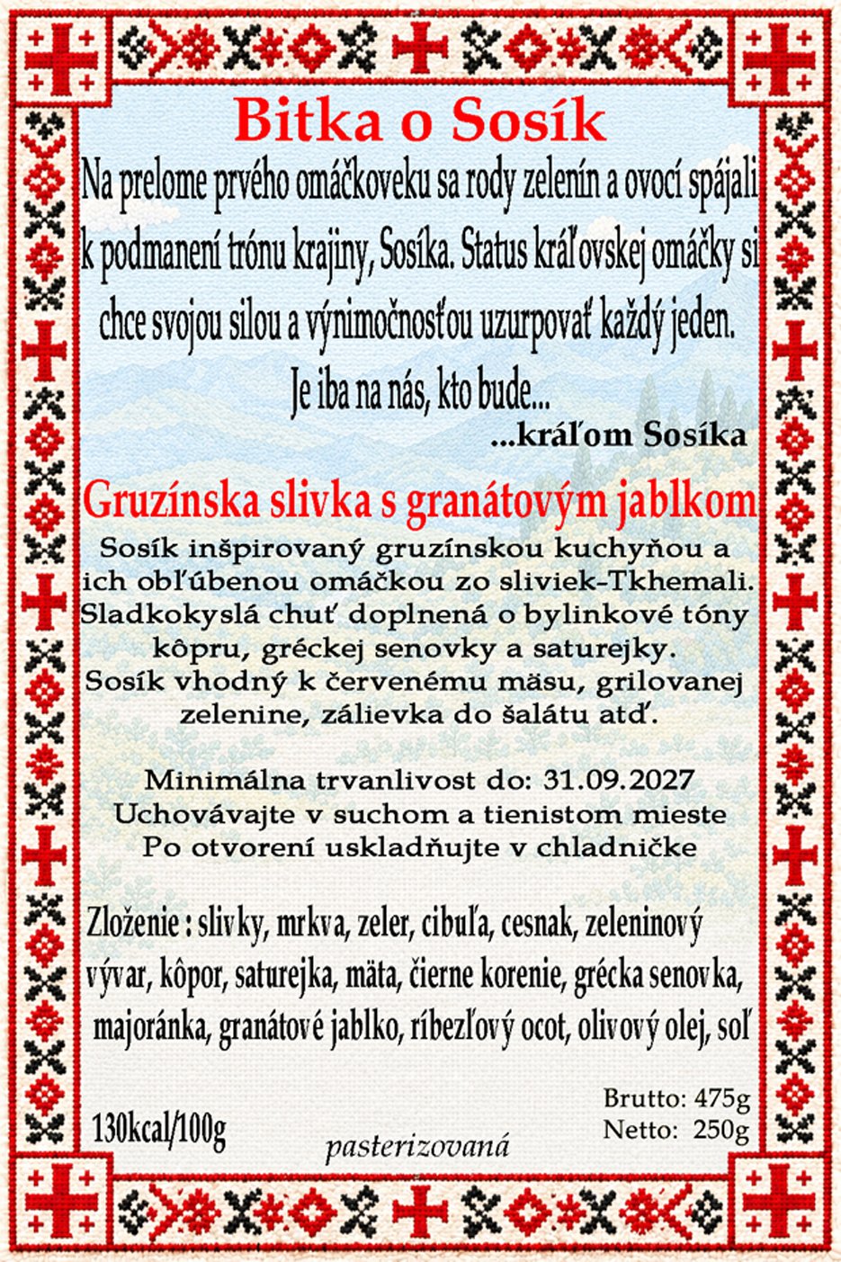 Gruzínska slivka s granátovým jablkom product image (2)
