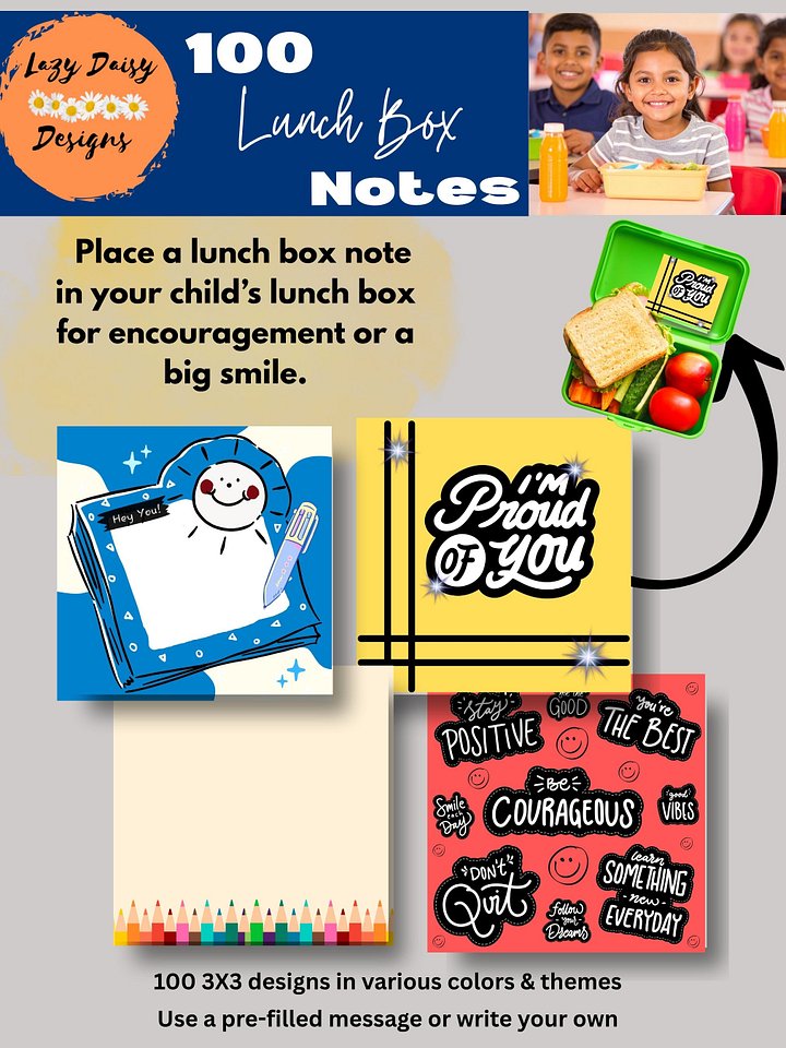 Lunch Box Notes - 100 Designs product image (1)