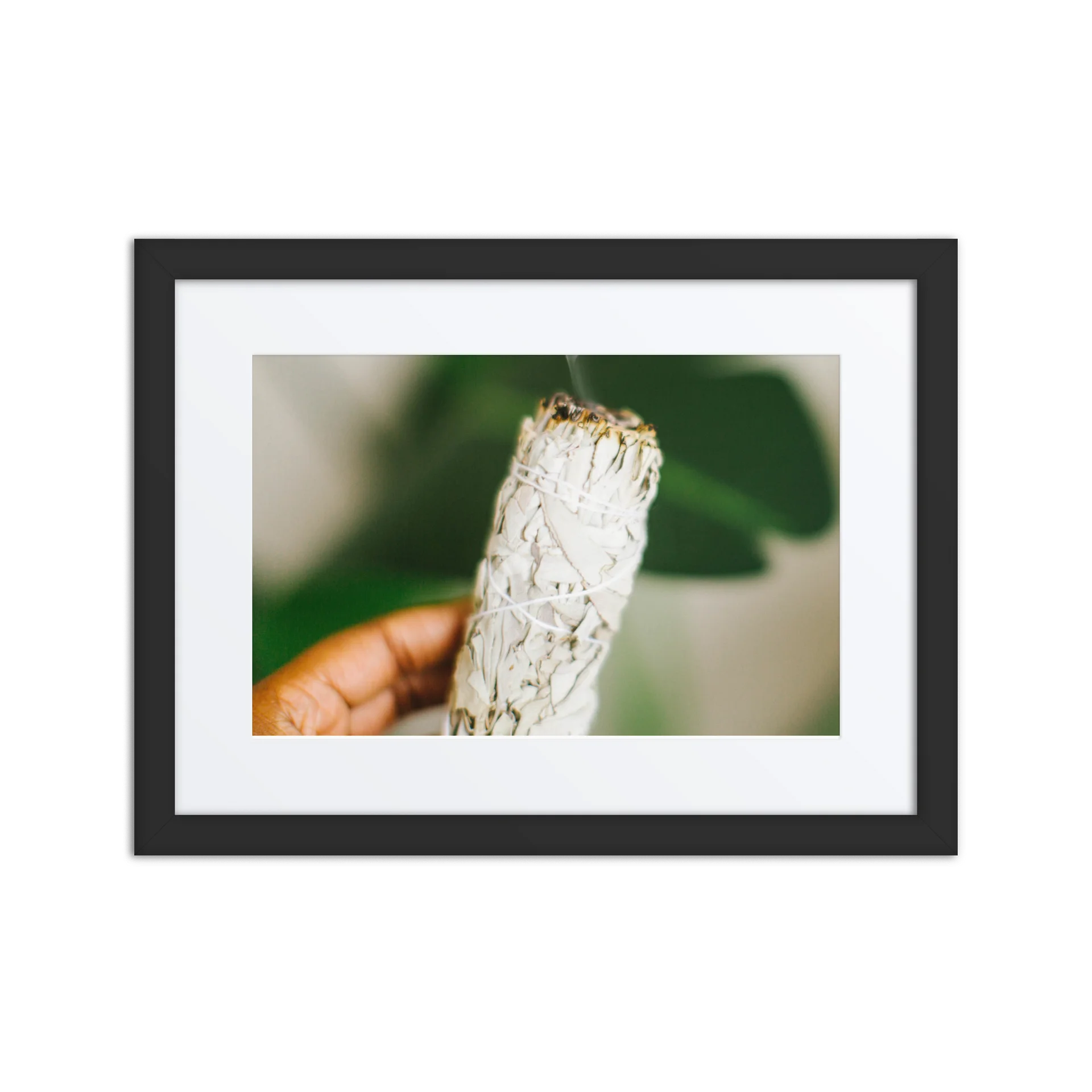 HER SAGING GRACE II. Sage Smudge — Botanical Aromatherapy Fine Art Wall Print by INDUSTRY PLANT product image (1)