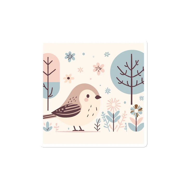 Whimsical Bird Die-Cut Magnets product image (2)