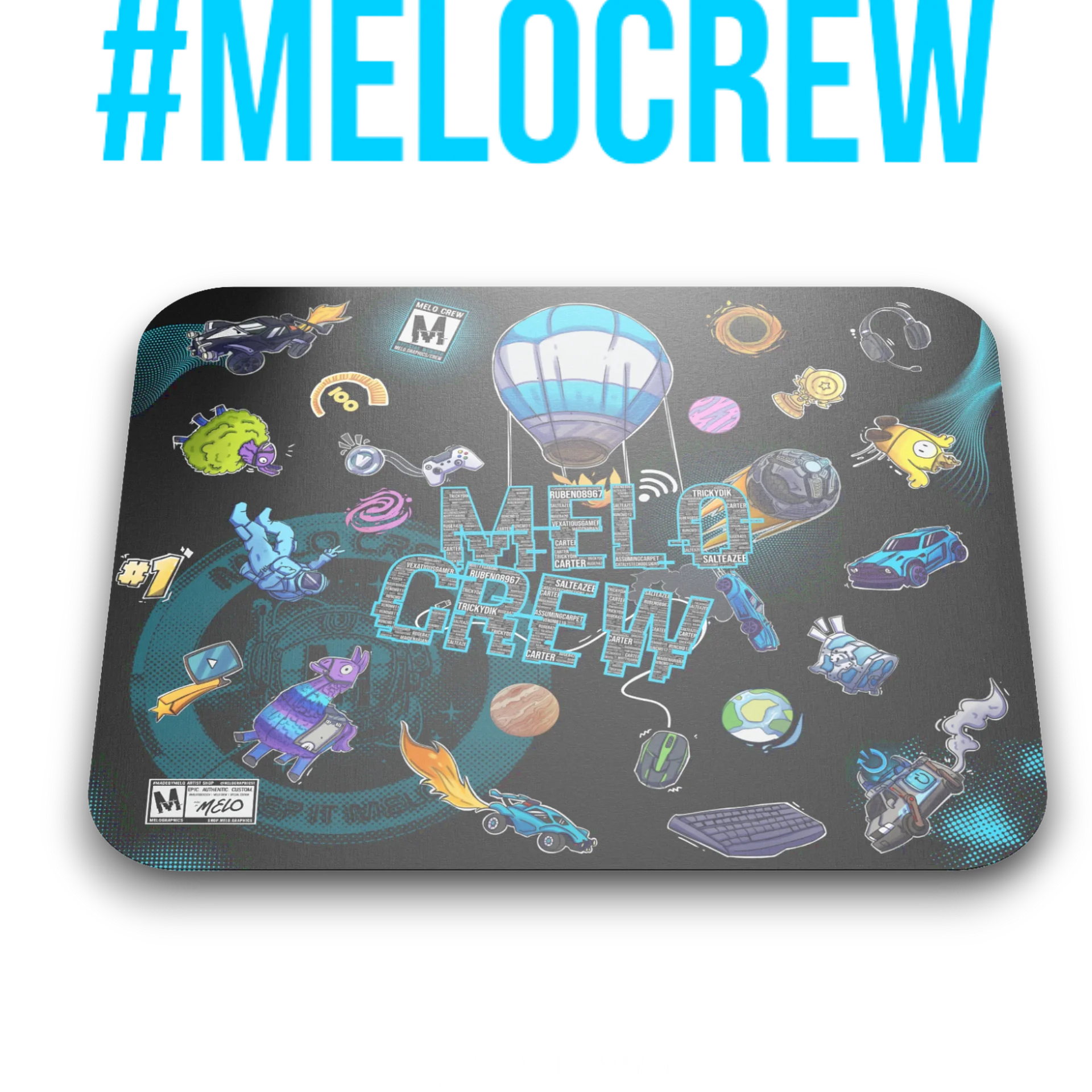 #MELOtober 2024 Personalized MELO CREW Chaos - Mouse Pad | #MadeByMELO product image (2)