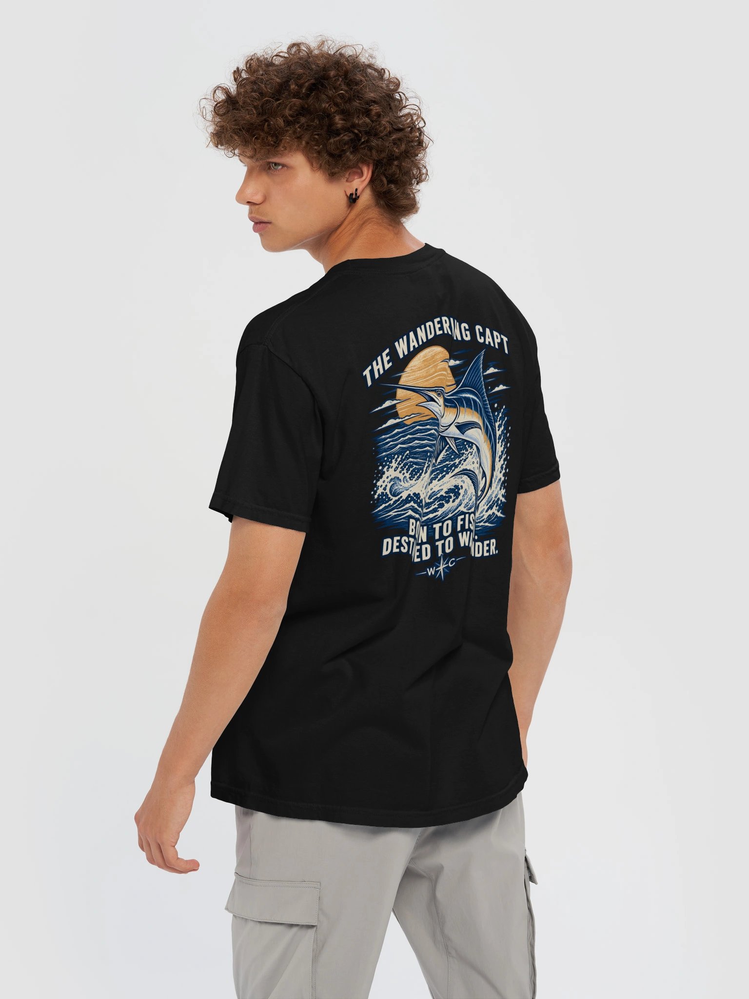 Born to Fish, Destined to Wander Tee product image (6)