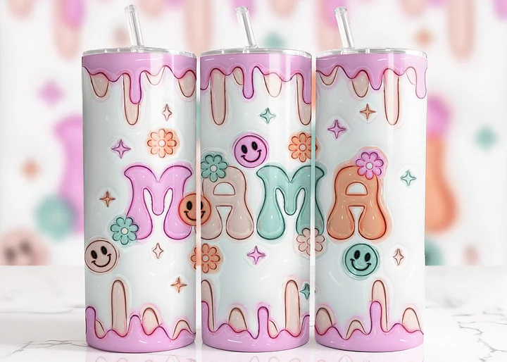MAMA Floral Bliss Tumbler: Sip in Style! product image (2)