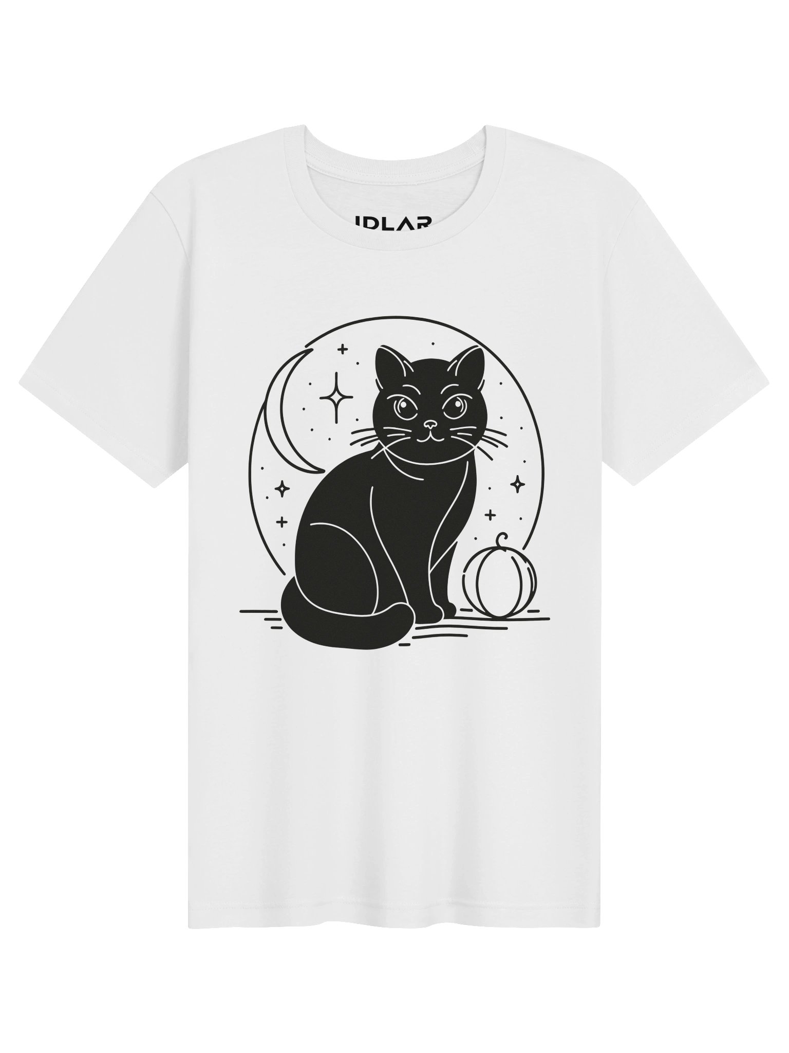 Midnight Cat Graphic T-shirt | IDLAR product image (1)