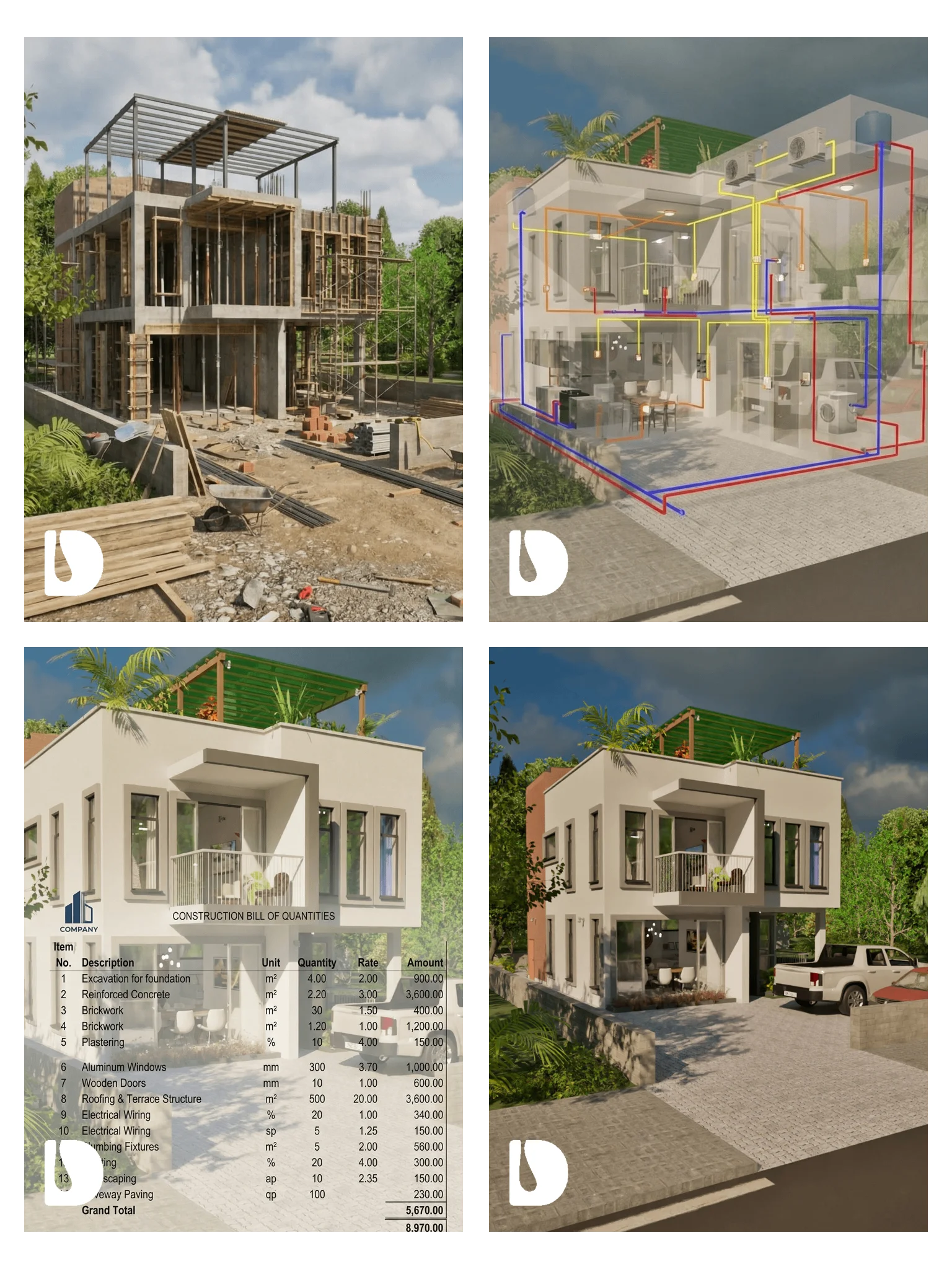 Complete Package Bundle – 3 Bedroom 3 Bathroom House | DA33201B product image (1)