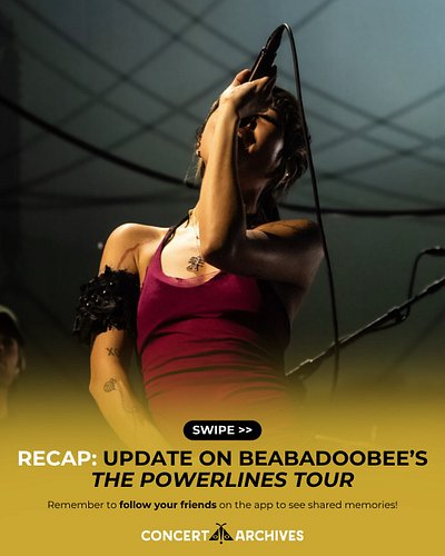 Recap: beabadoobee’s The Power Lines Tour Update 🎸

October has been full of The Power Lines Tour! 

From dreamy guitar riffs...
