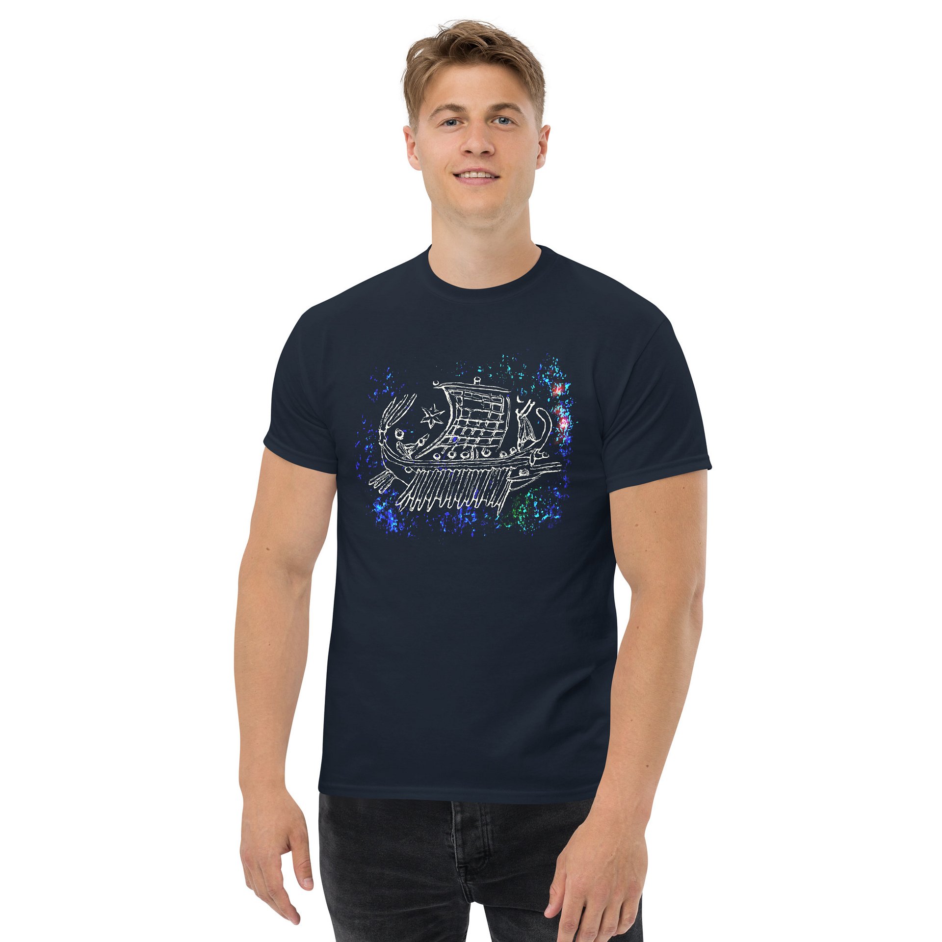 Sextus Pompey Galley and Julius Caesar's Comet Roman Art 1st Century BC, T-Shirt product image (10)