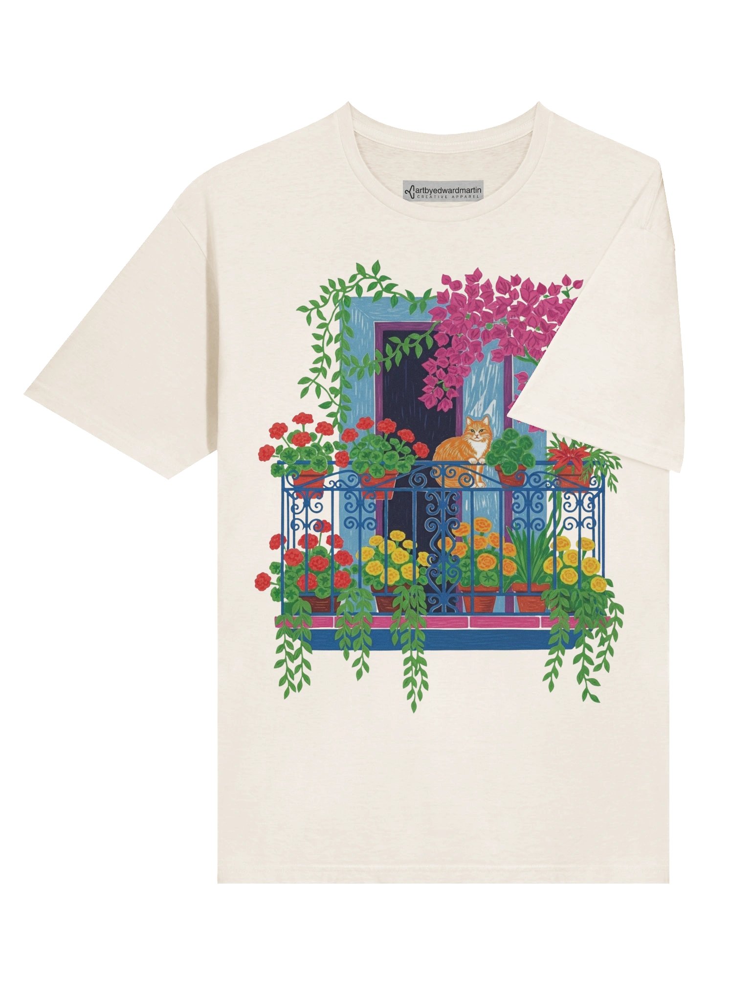 Balcony Cat Unisex Tee product image (133)