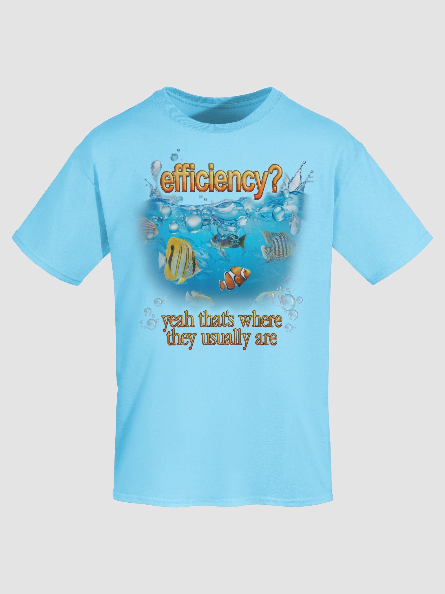 Efficiency Fish Pun T-shirt product image (19)