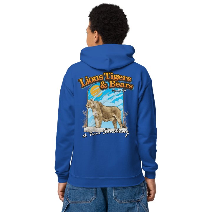 Lioness Art Youth Hoodie product image (1)
