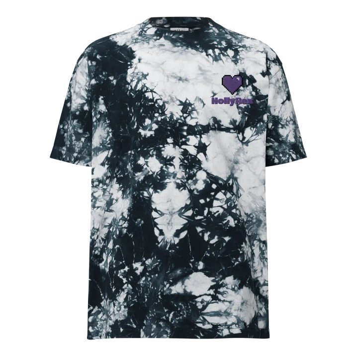 HollyRex Pixel Heart Streetwear Tie-Dye Tee product image (1)