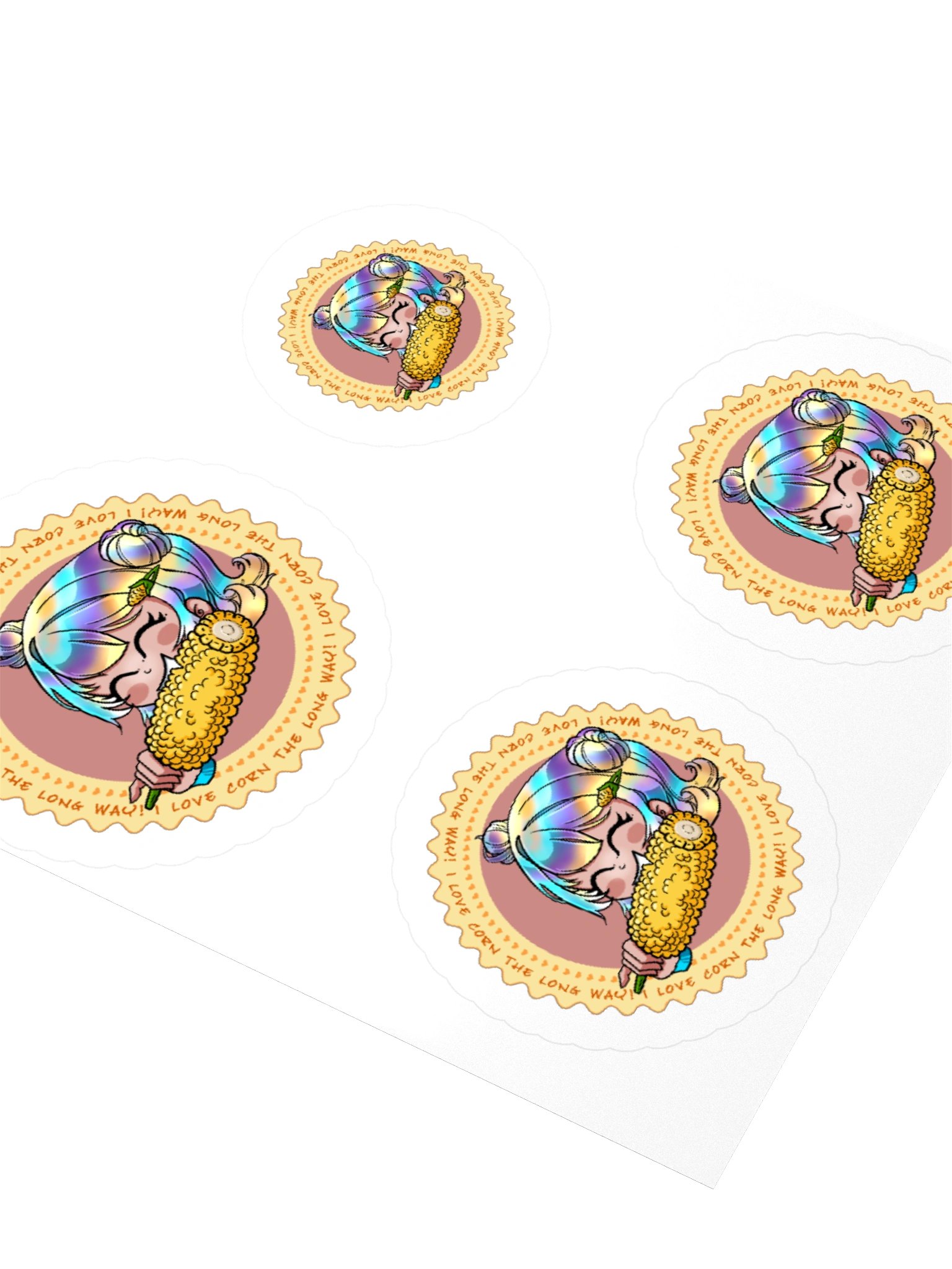 I LOVE CORN! - Sticker Sheet product image (8)