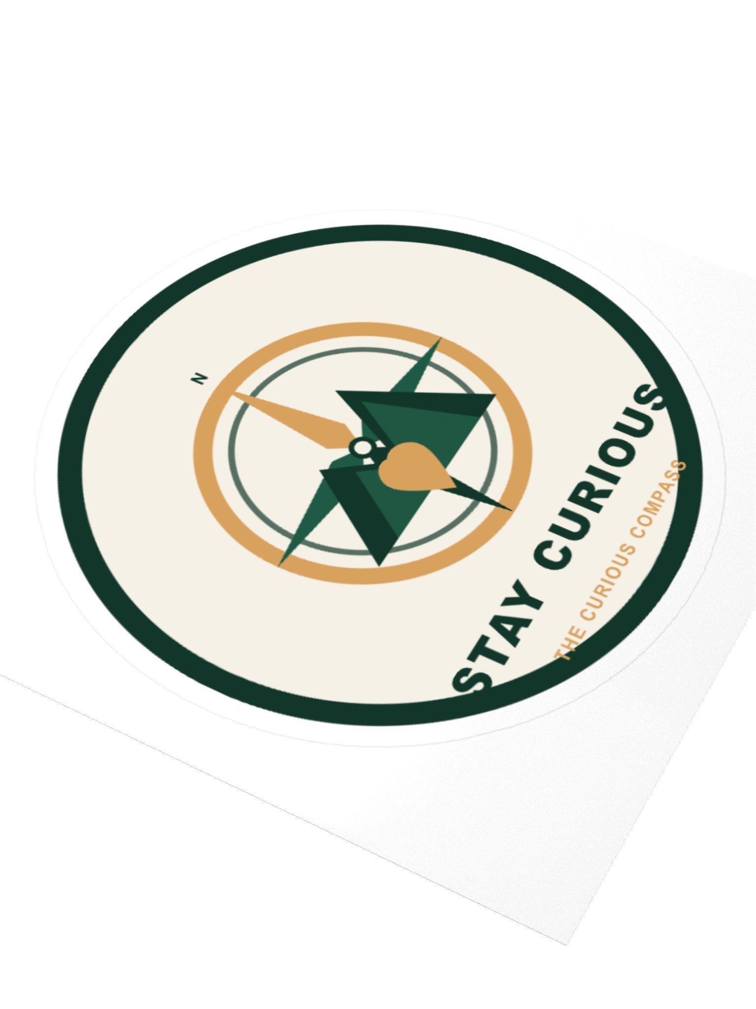 Stay Curious Compass Sticker product image (3)