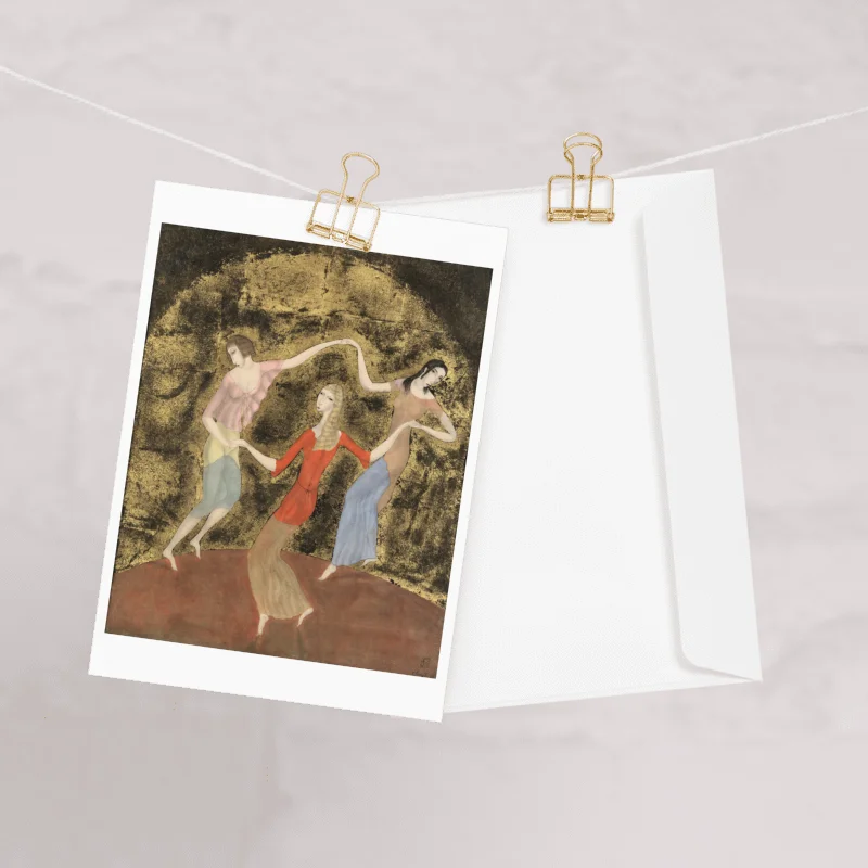 Foujita - Les Trois Danseuses - Blank Card product image (2)
