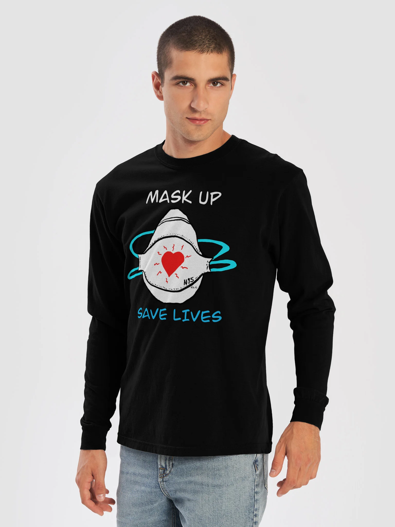 Mask Up Save Lives long sleeve tee product image (25)