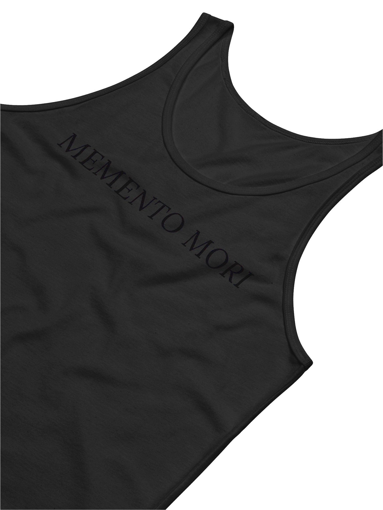Black on Black Unisex Cotton MEMENTO MORI Jersey Tank product image (3)