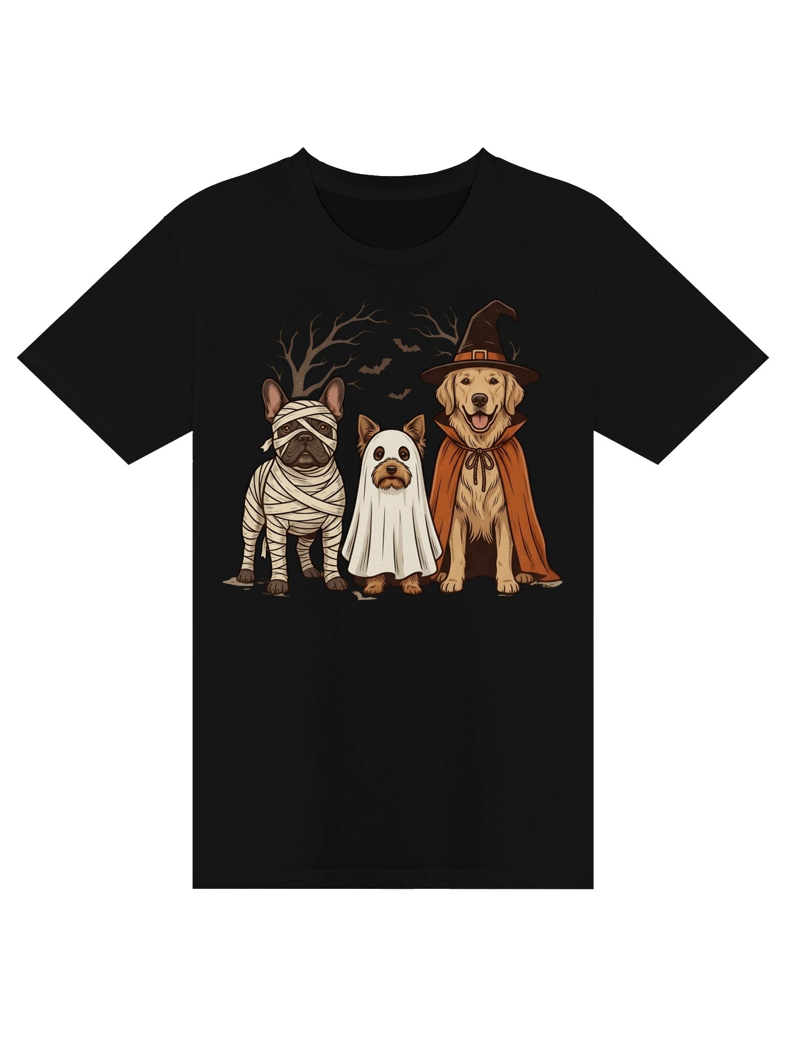Vintage Spooky Squad - Halloween Dog Lovers Tee product image (6)