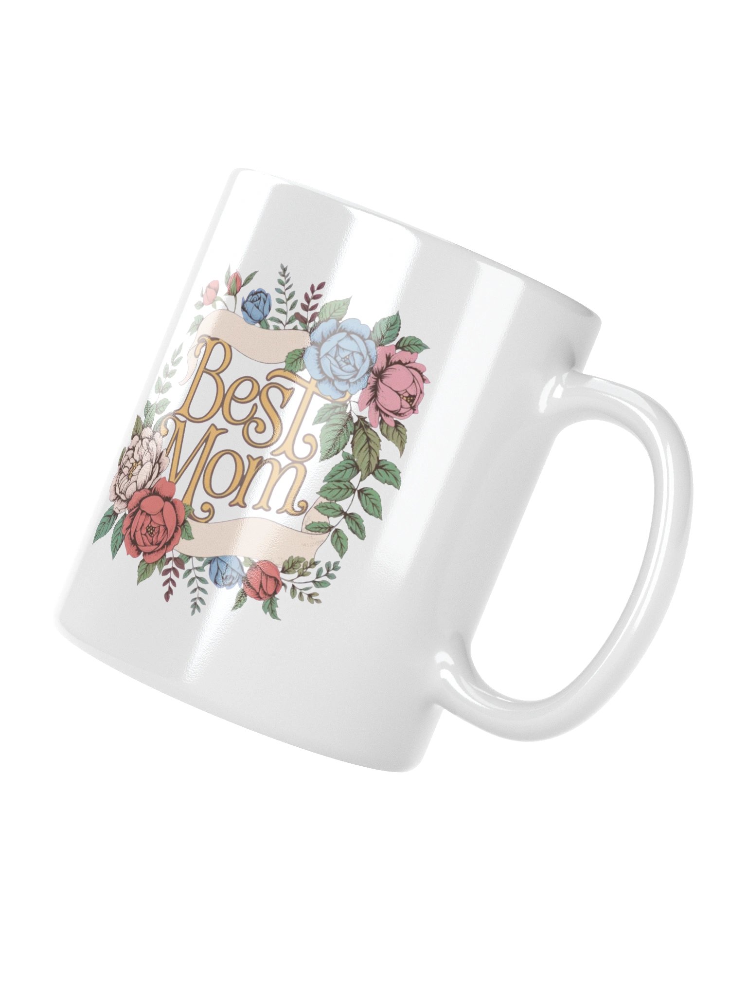 Vintage Floral Best Mom Coffee Mug product image (4)