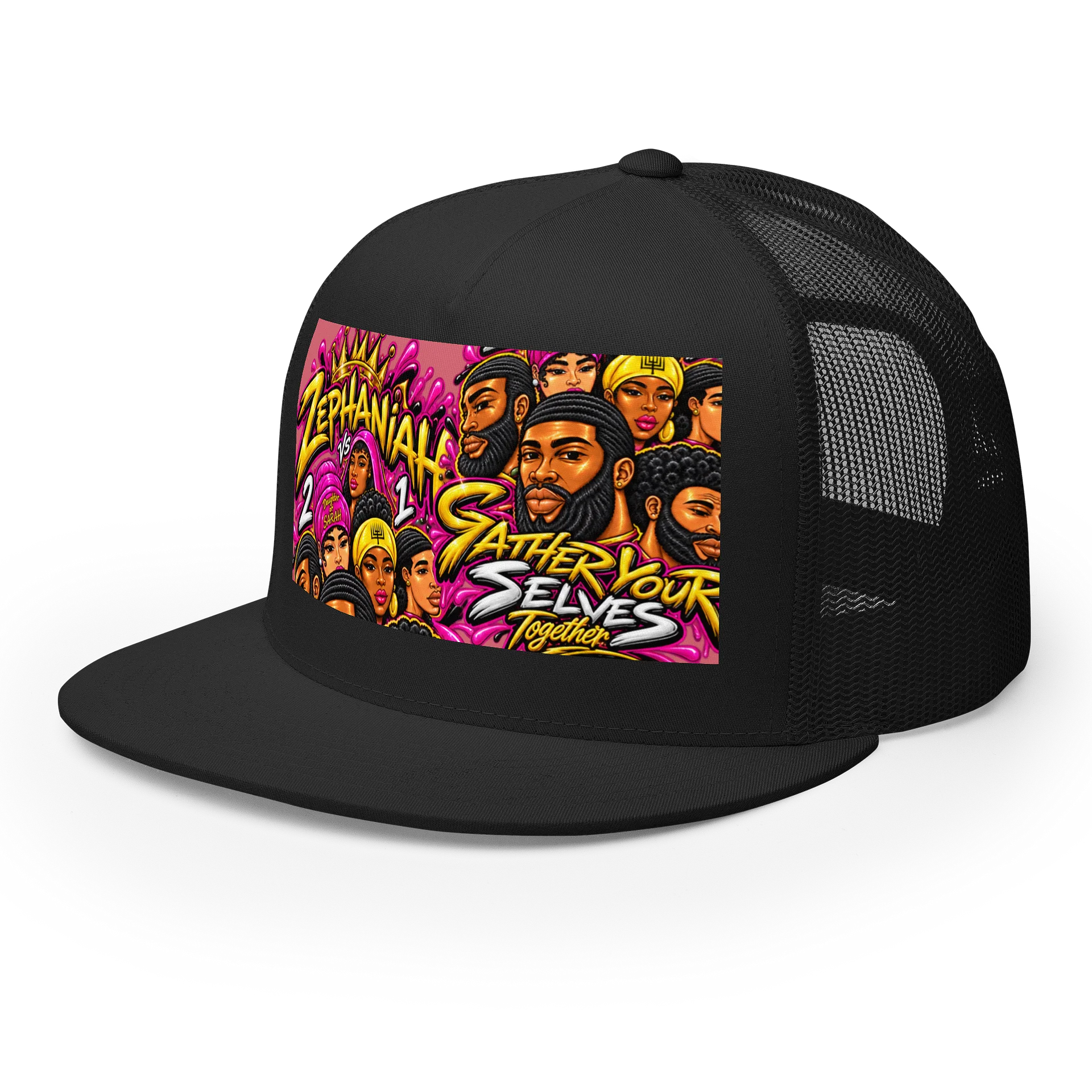 Zephaniah 2 vs 1 Graphic Trucker Cap product image (4)