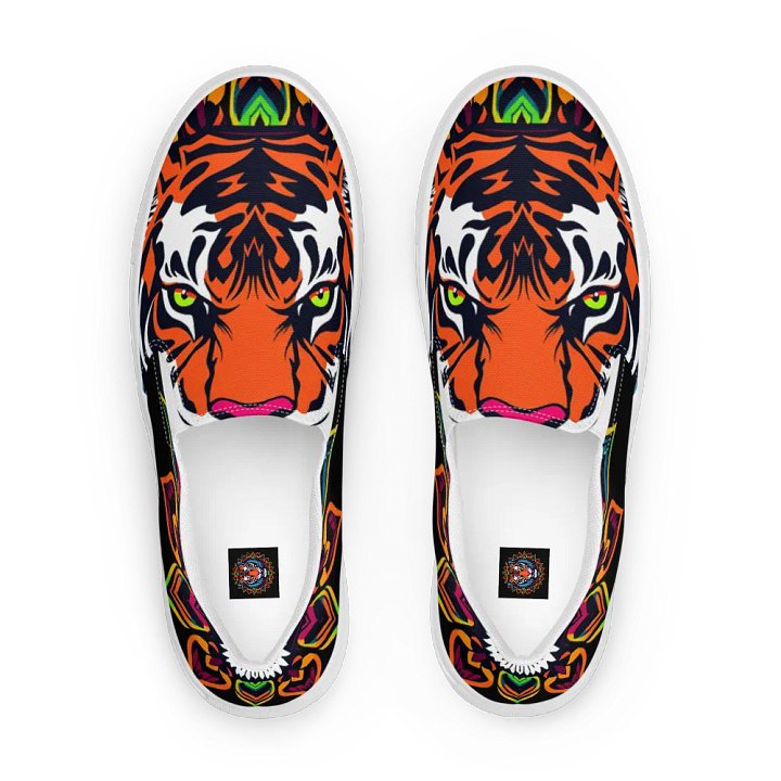 Mandala Tiger Women's Slip-On Shoes product image (2)