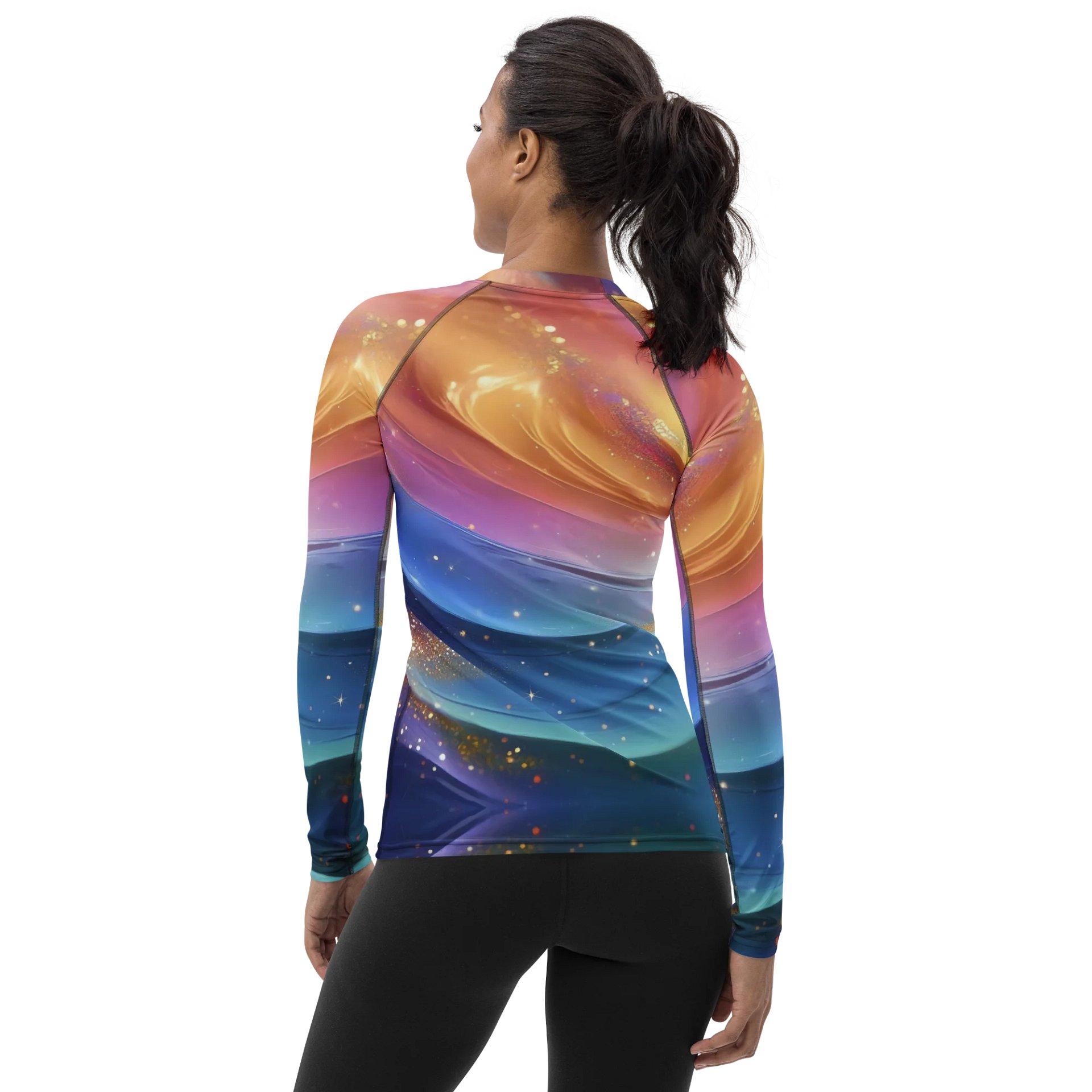 Celestial Wave Women's Rash Guard product image (2)