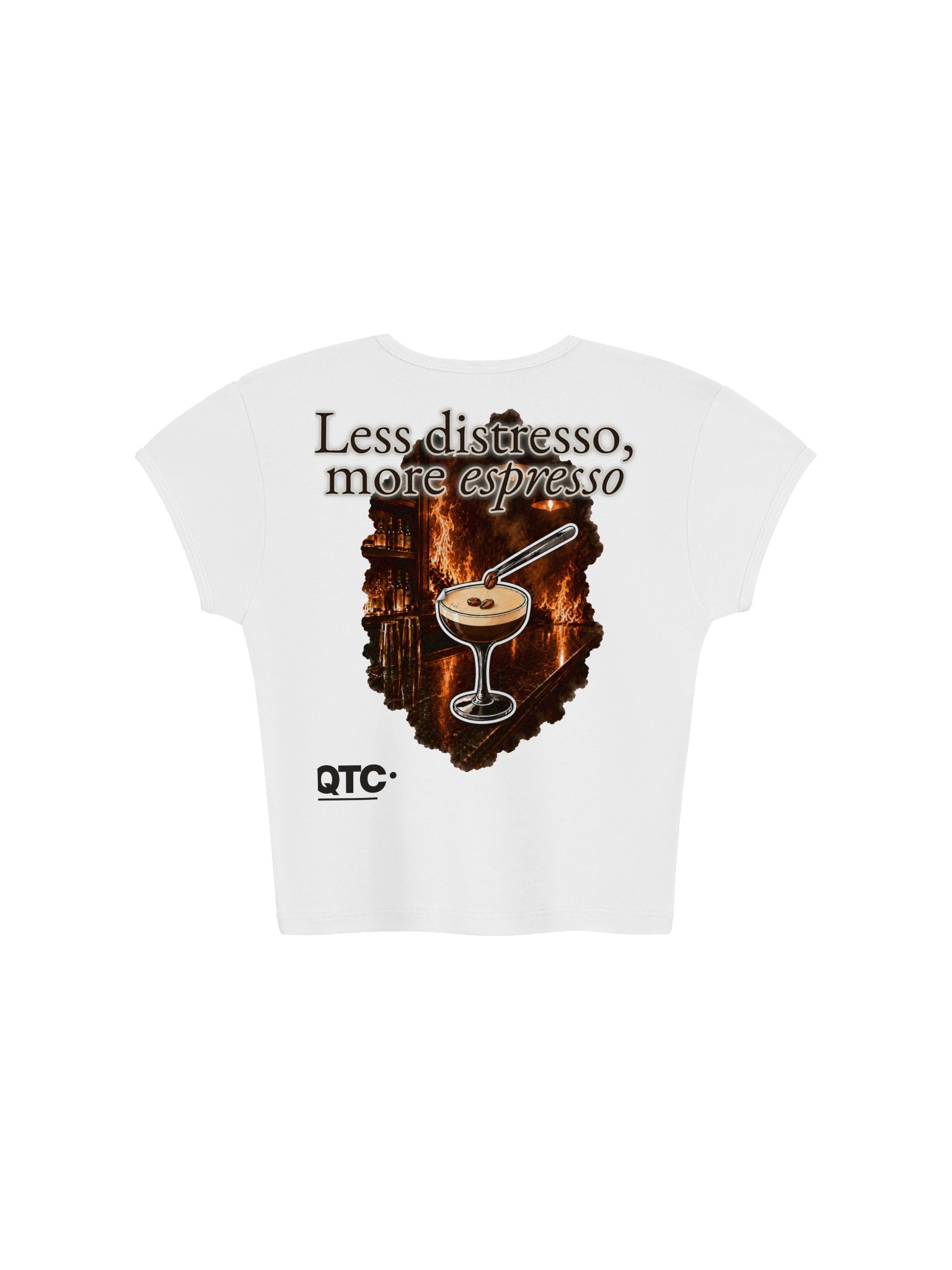 Less Distresso | Baby Tee Crop | QTC product image (1)