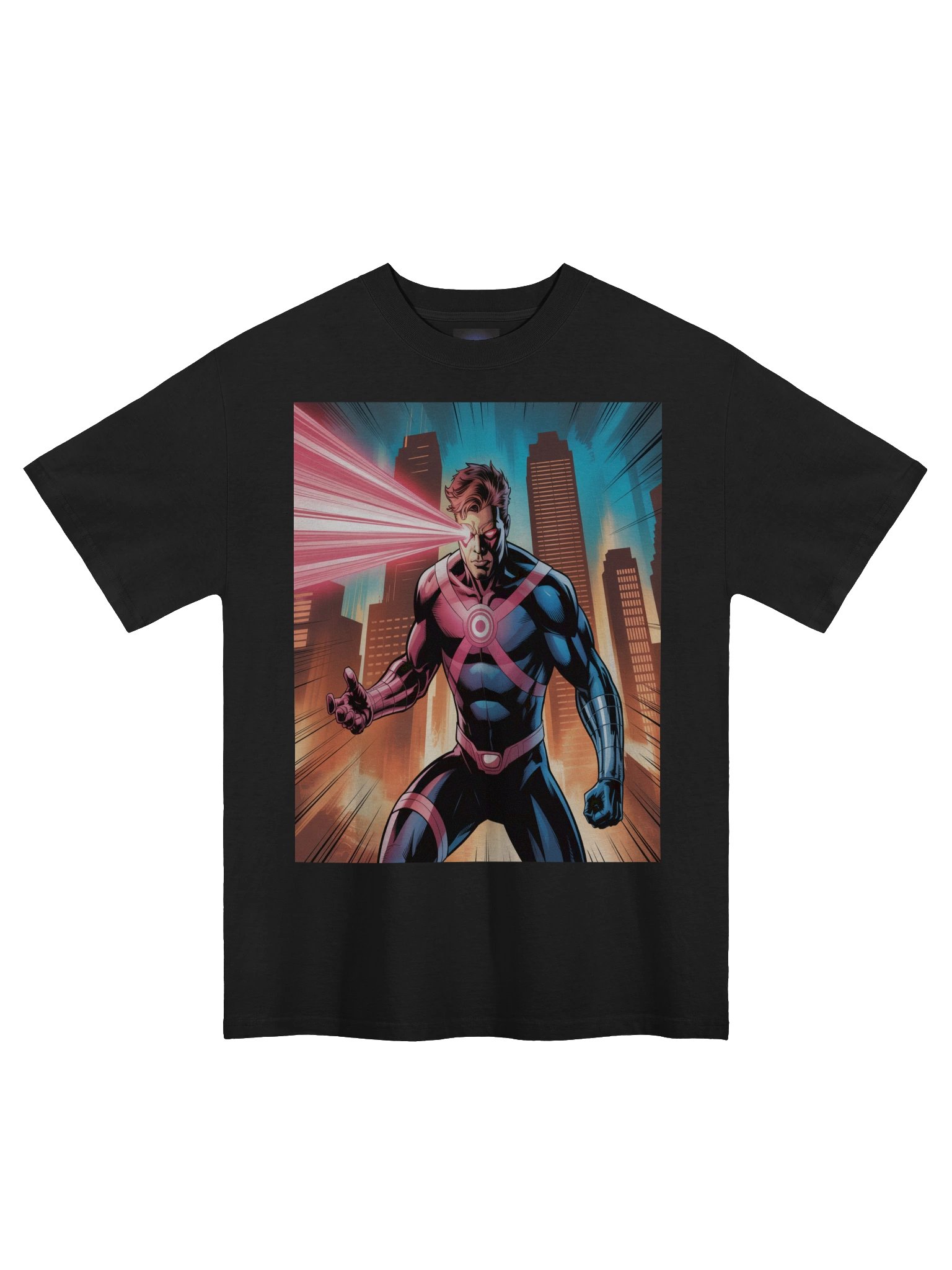 Cyclops Metropolis Mayhem Oversized Faded T-Shirt – Crimson City Sentinel product image (3)