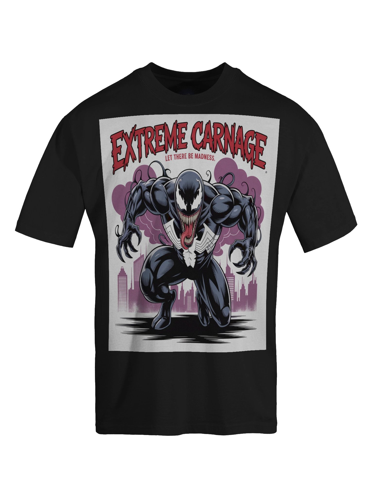 Let There Be Madness: Extreme Carnage Venom Faded Oversized Tee product image (1)