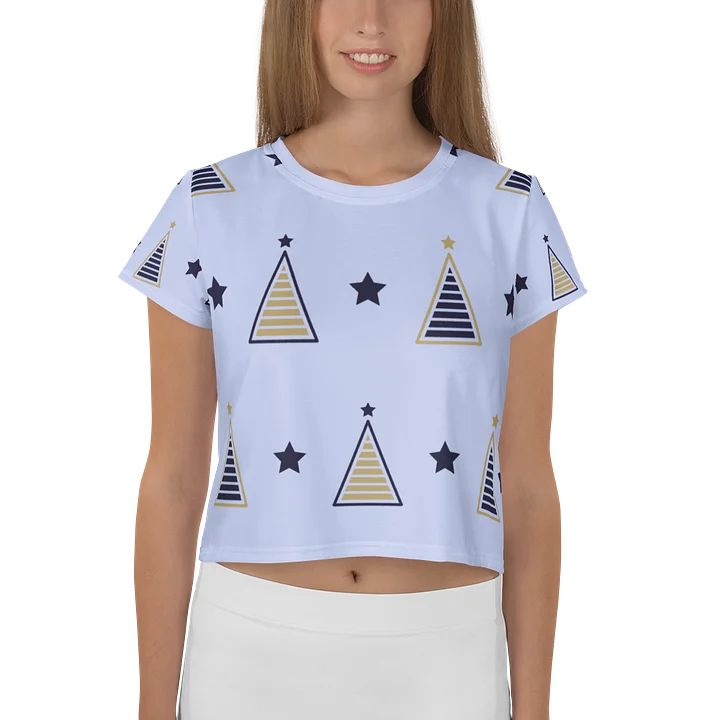 Celestial Stars All-Over Print Crop Tee product image (1)