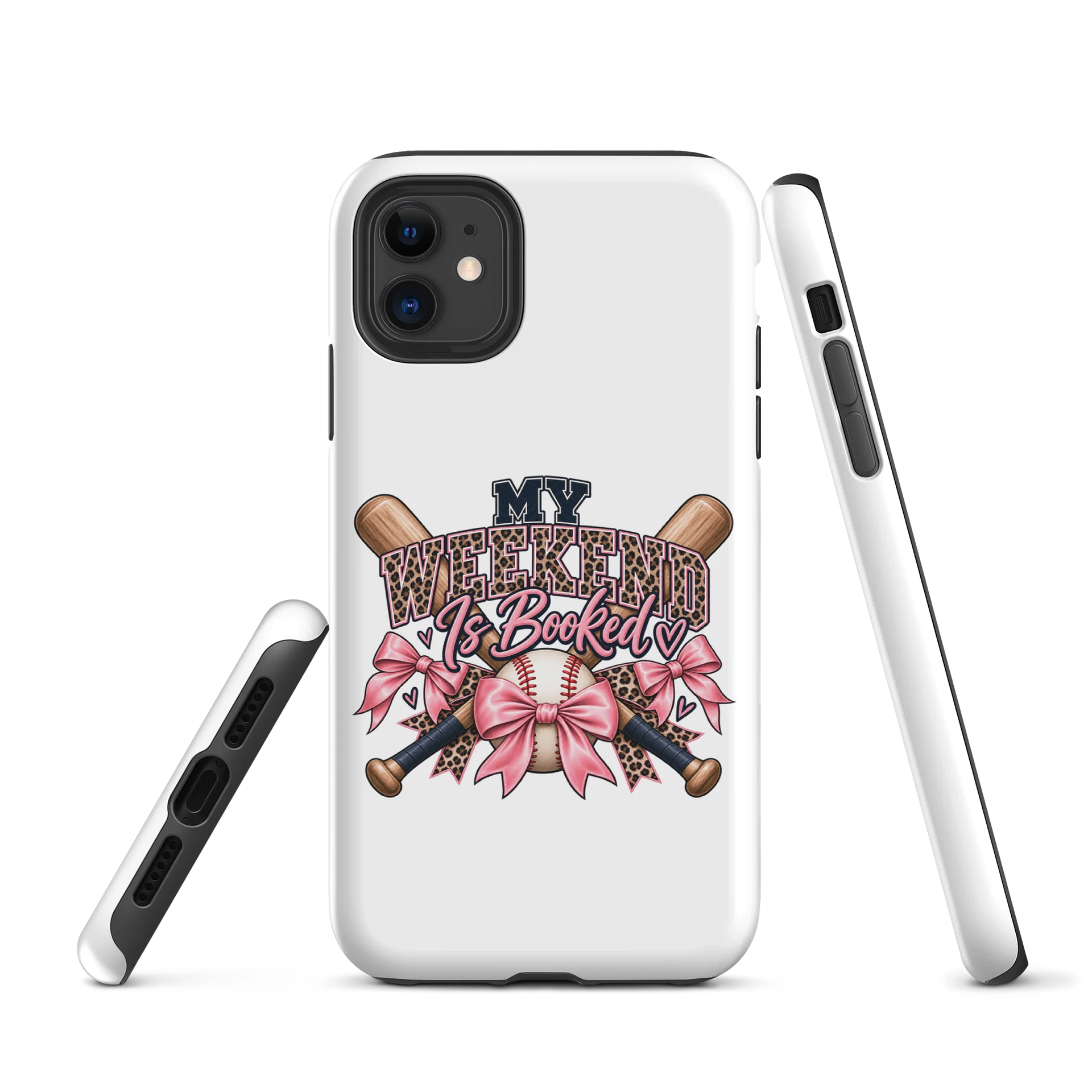 My Weekend Is Booked Phone Case | Baseball Mom Tough Case product image (1)