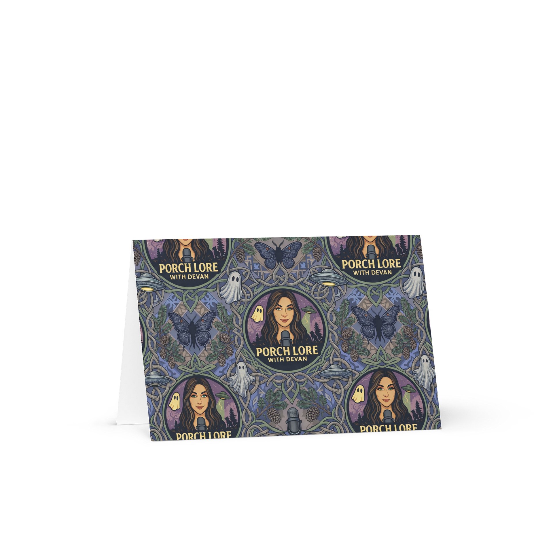 PORCH LORE DEVAN PERIWINKLE MOTH CARD & ENVELOPE product image (1)