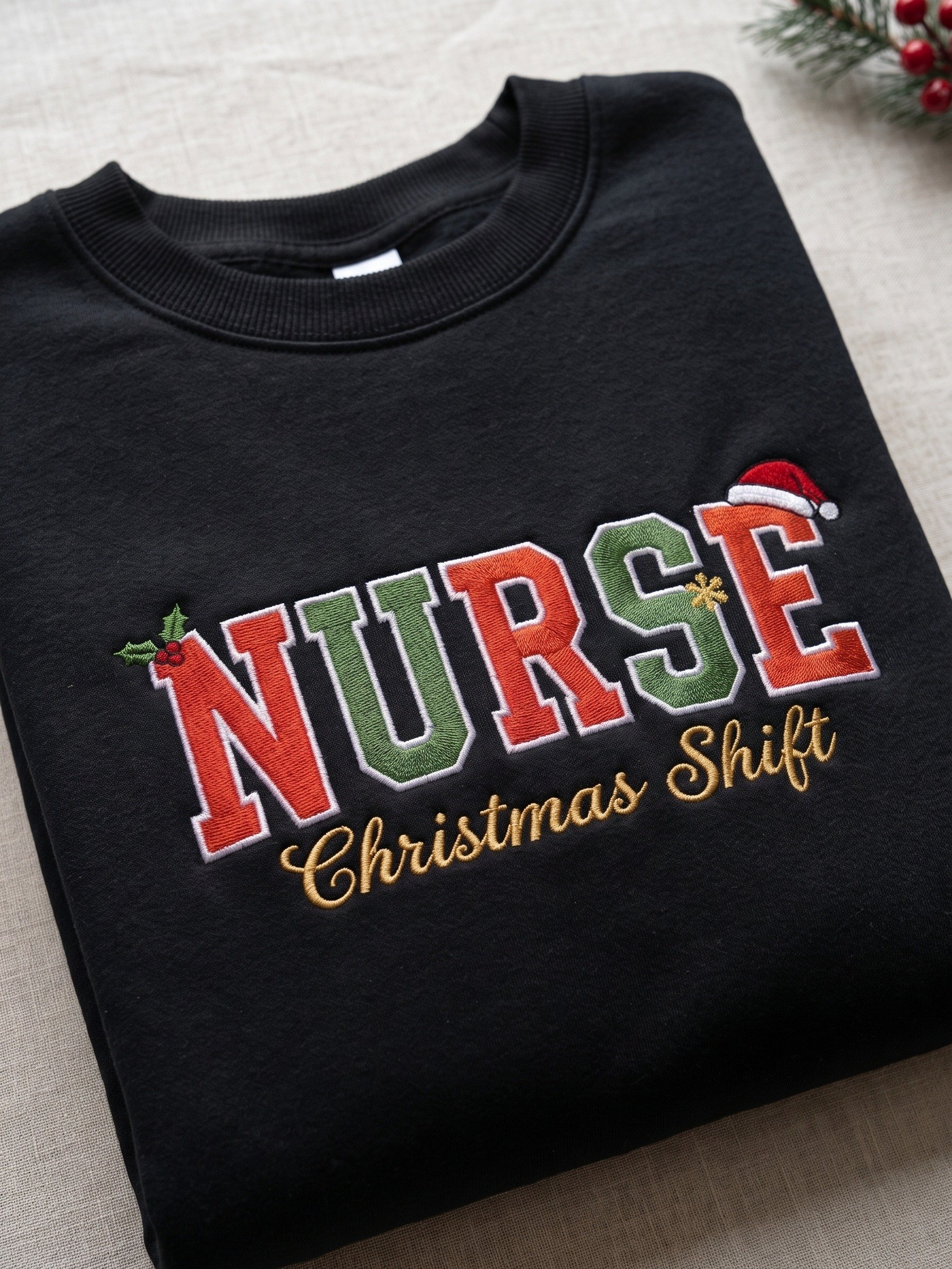 Nurse Christmas Sweatshirt | Christmas Shift Gift for Nurses product image (1)